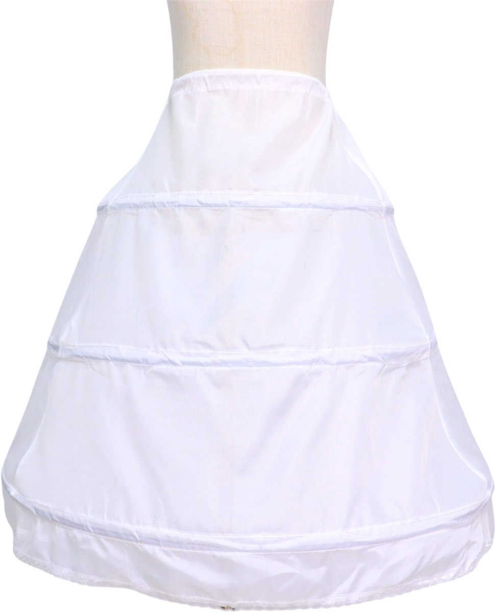 Joya Kids® Onderrok | Volume kinder Communie jurk | Petticoat prinsessen jurk | Bruidsmeisje kinderen wit | Feest kleding meisje | 55 cm | 7-14 jaar